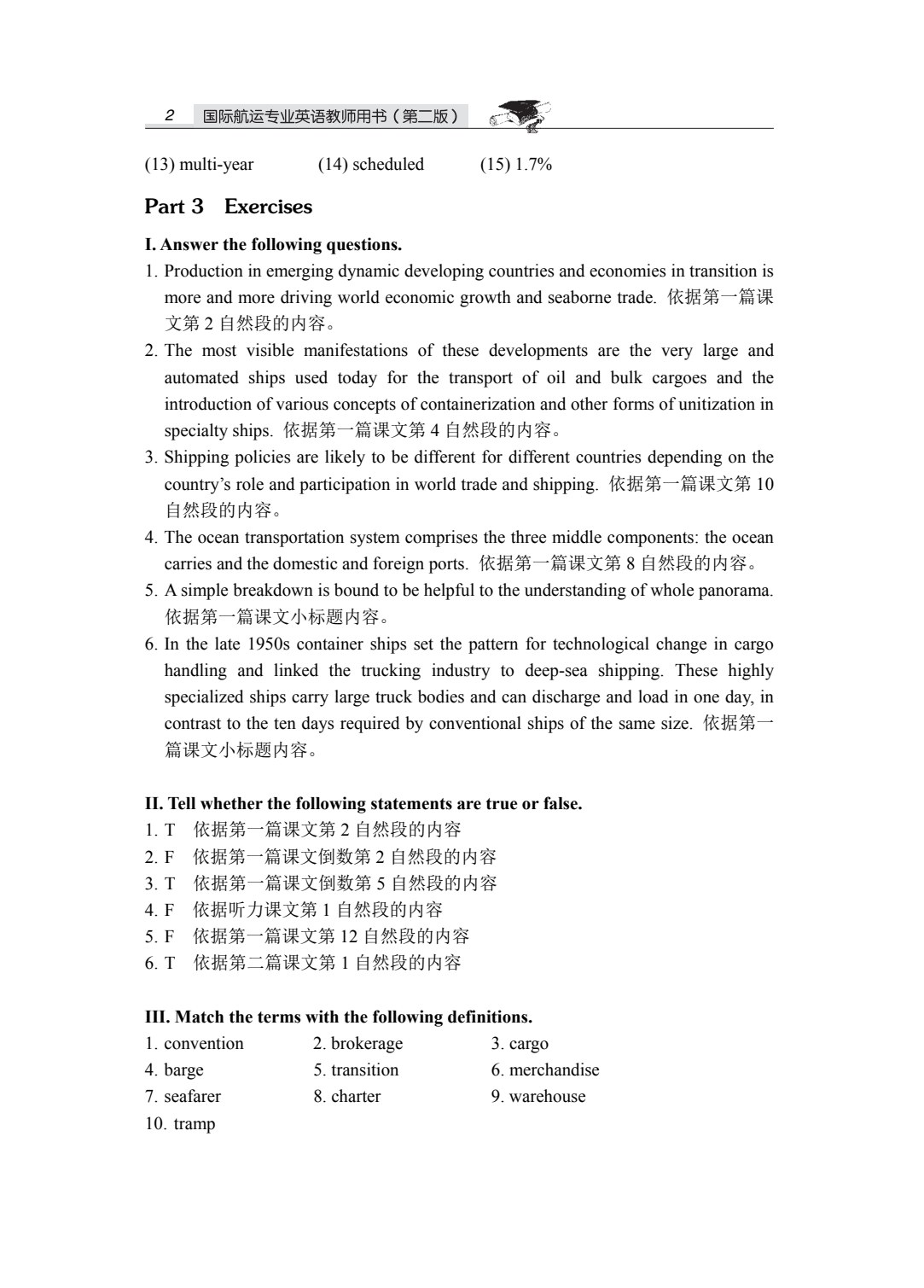 国际航运专业英语（第二版）